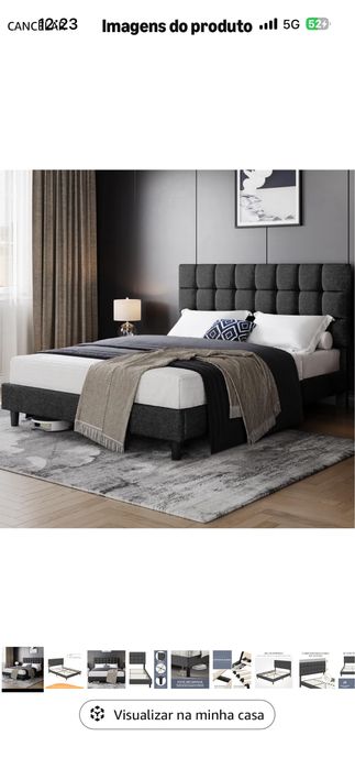 Cama estufada 1.60m
