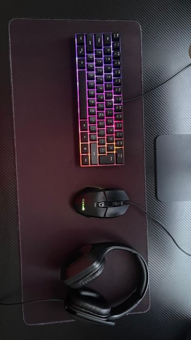 Kit gaming | rato + teclado + fone