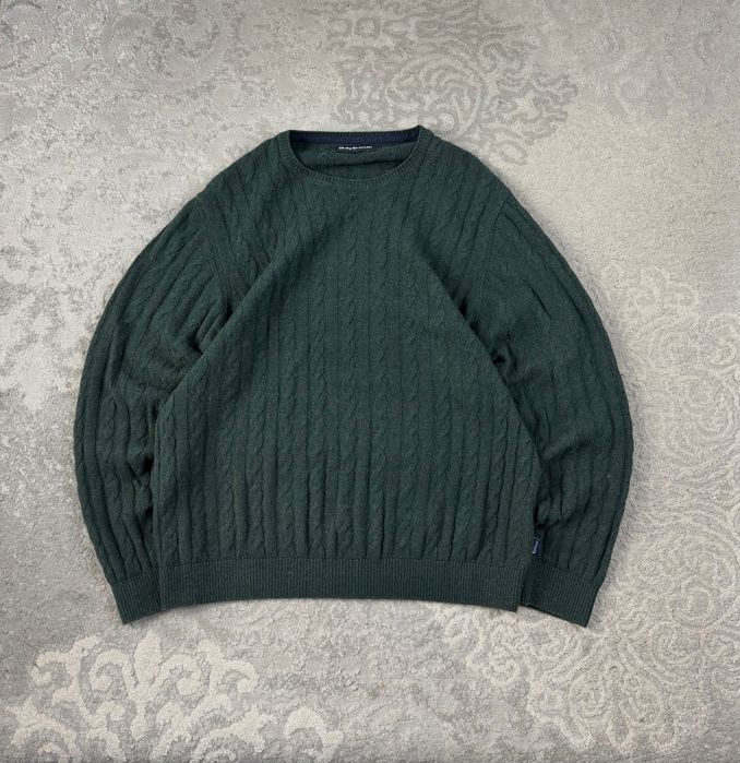 Sweter Warkocz Barbour Established Wełna / Len