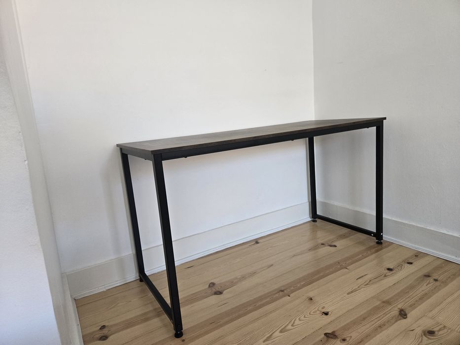 Secretária TECTAKE (Castanho - 59 x 140 x 76.5 cm)