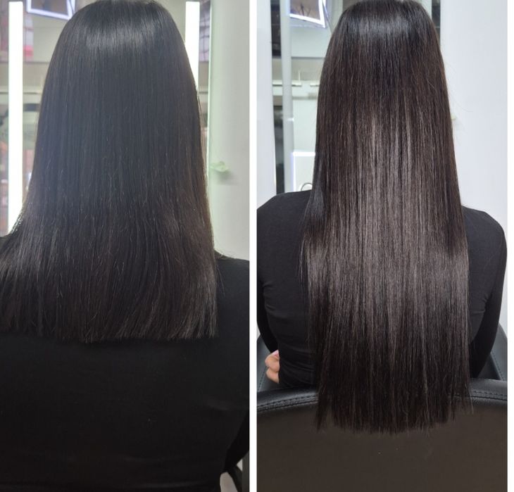 Нарощення волосся, Загущение, кератин