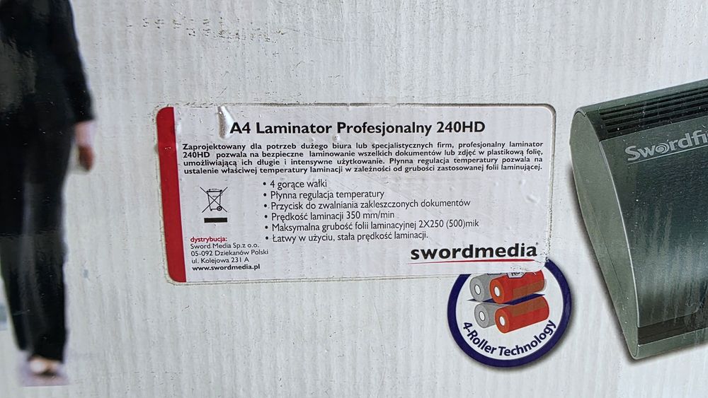 Swordfish A2 Professional Laminator 450HD
