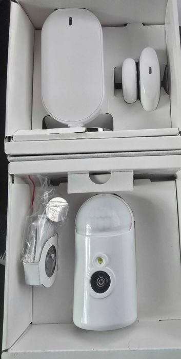 DOMNI Kit video vigilancia, camara videovigilancia, sensor movimento