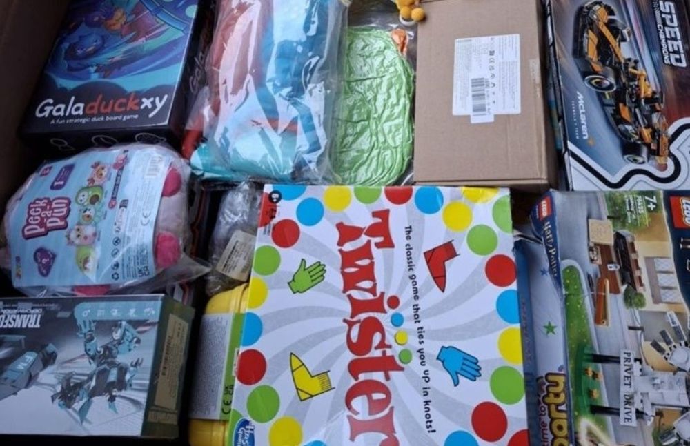 Zabawki mix klasa A cały karton bananowiec