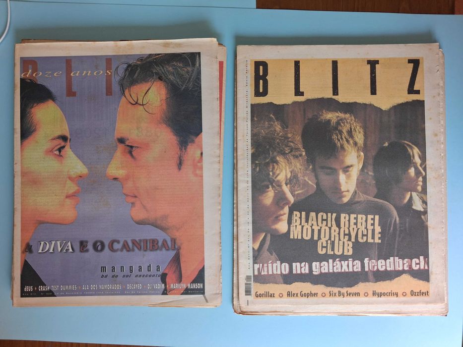 Grande lote de 37 jornais BLITZ antigos.  Preço do lote 40EUR