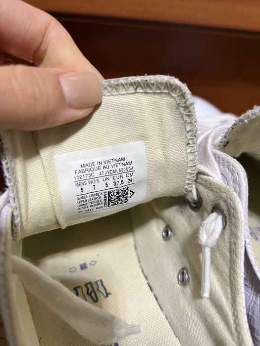 Кеди жіночі Converse шкіряні білі