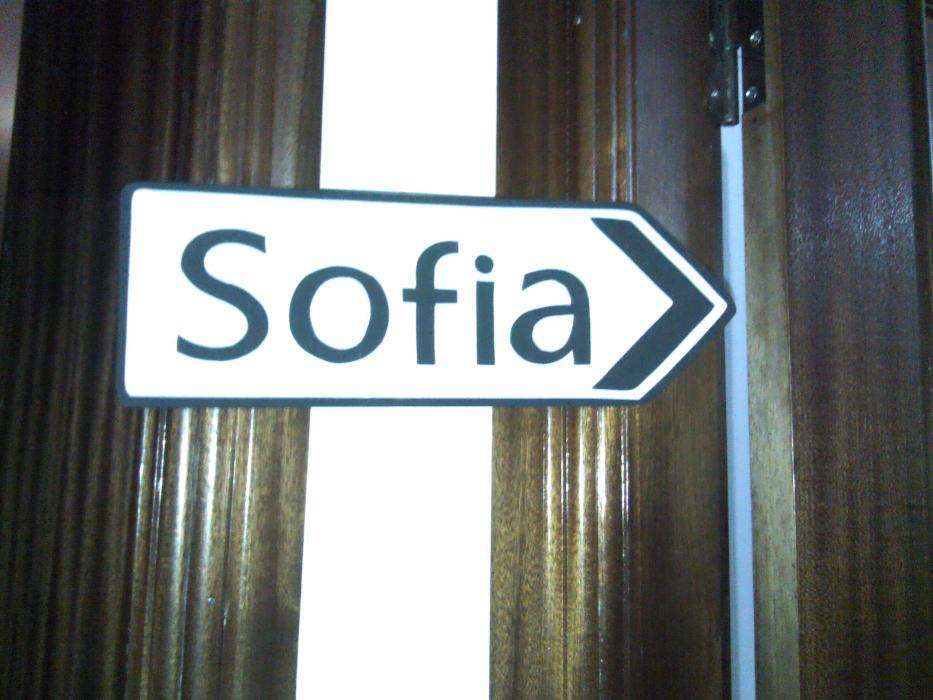 Placa em eva personalizada