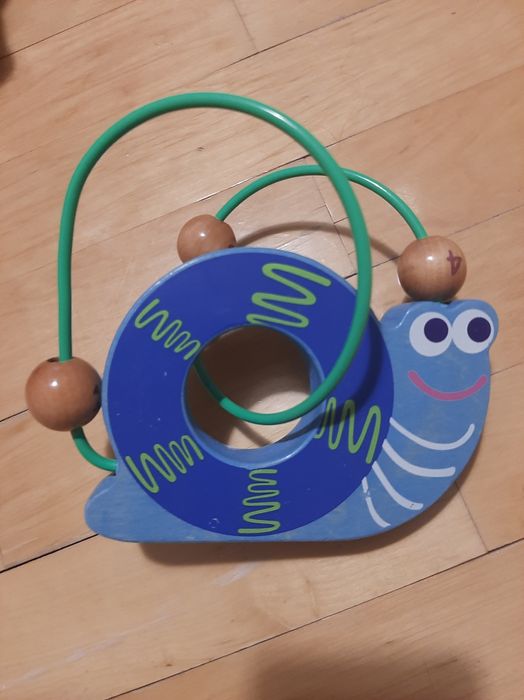 Drewniany ślimaczek edukacyjny