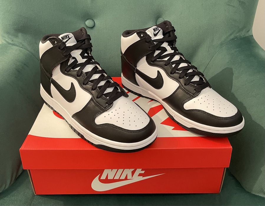 Buty Nike Dunk High Retro White Black rozm. 42