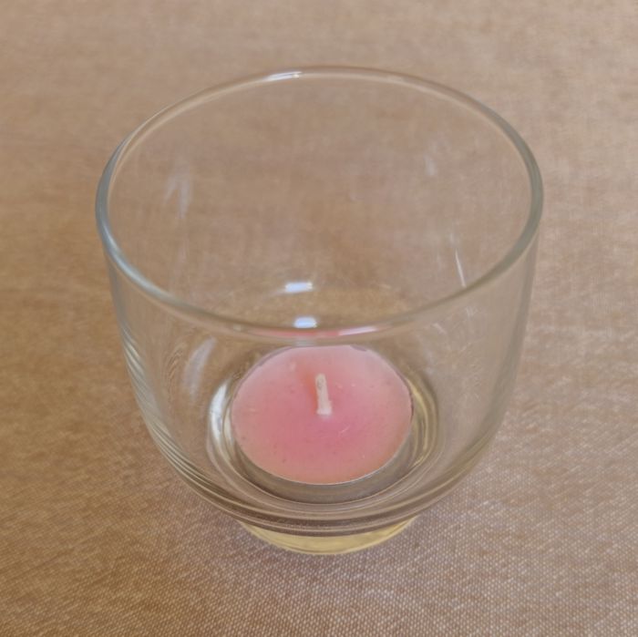 mini świecznik szklany