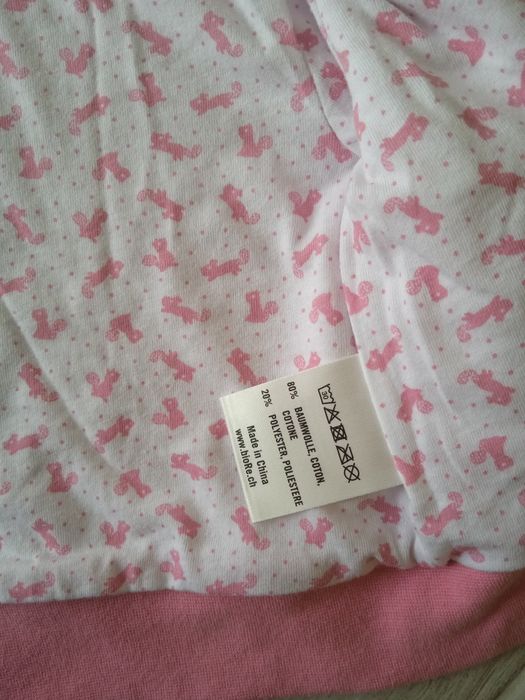 Кофтинка, светер дитячий із вушками на капюшоні, рожевий (новий сток)