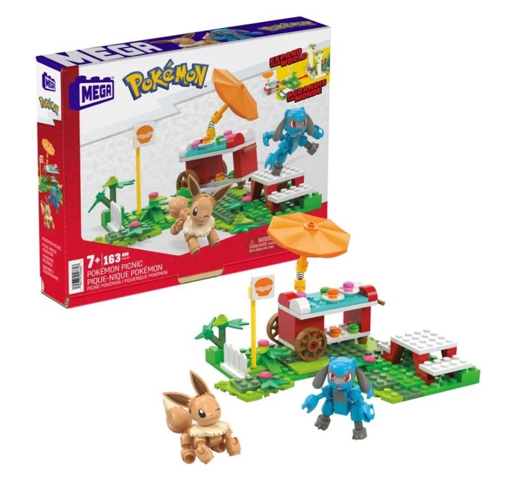 POKEMON Klocki Lego MEGA HDL80 Pokemonowy piknik 163 elem