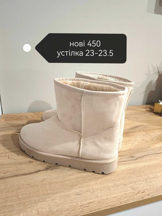 Жіноче зимове взуття ботфорди угги черевики