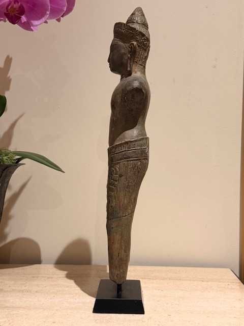 Estátua em Bronze estilo Império Khmer - Vishnu (3)