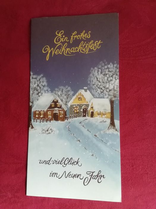 Postal de Natal, alemão