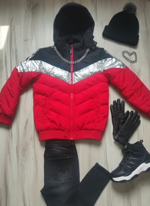 Sprzedam nową kurtkę zimową Canada Mountain – Czerwień i Styl, Idealna