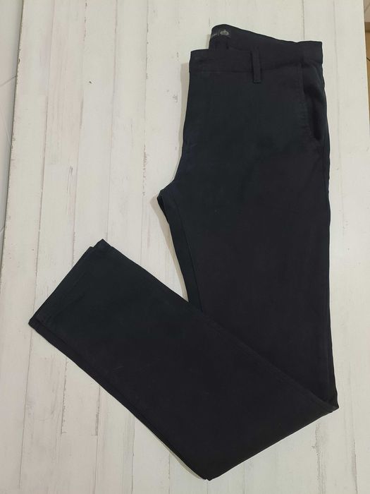 Calças de Sarja Azuis Clássicas Bruno Leoni - Tamanho 42 Pants Chinos