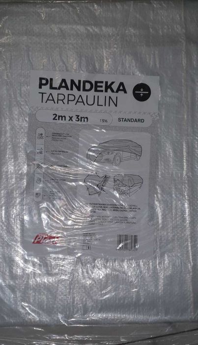 Plandeka ochronna Biała 2 m x 3 m
