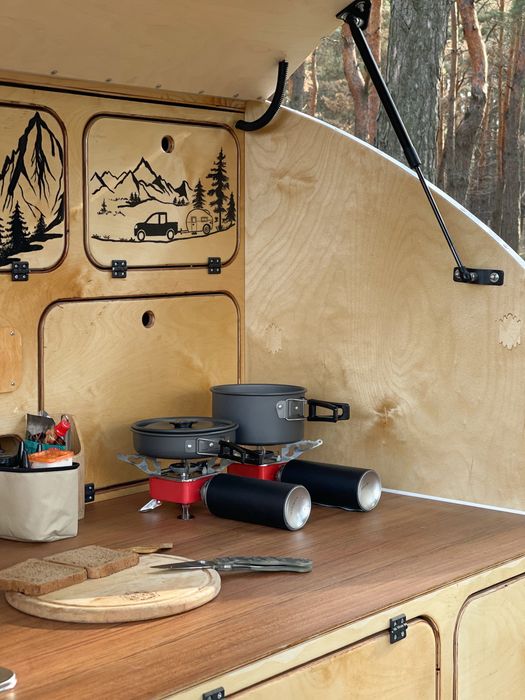 Причіп капля, кемпер, автобудинок, прицеп капля, teardrop camper