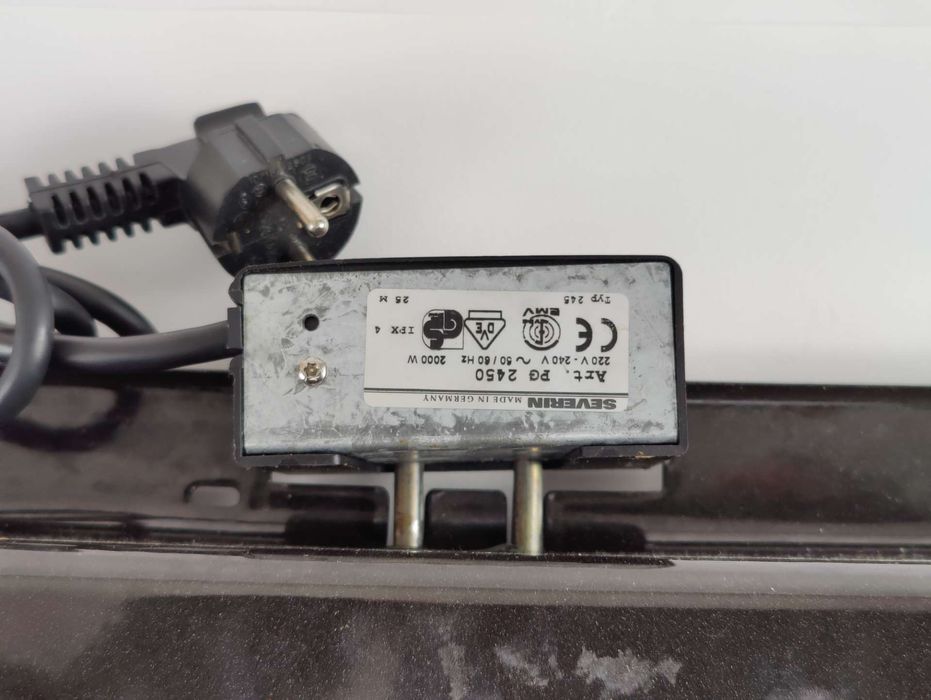Barbecue grill elektryczny Severin PG2450 czarny 2000 W