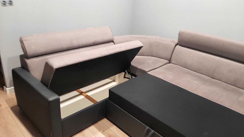 Sofa narożna szara