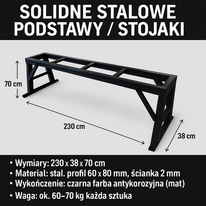 Solidne stalowe podstawy / stojaki