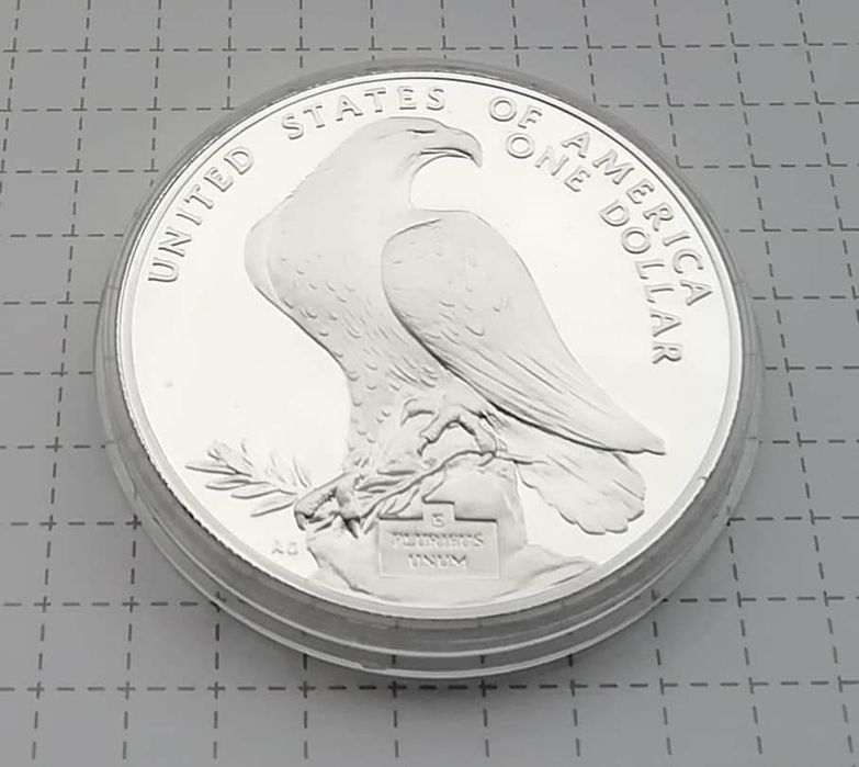 США 1 долар 1984р. СРІБЛО. ПРУФ. Олімпіада в Лос-Анджелес.