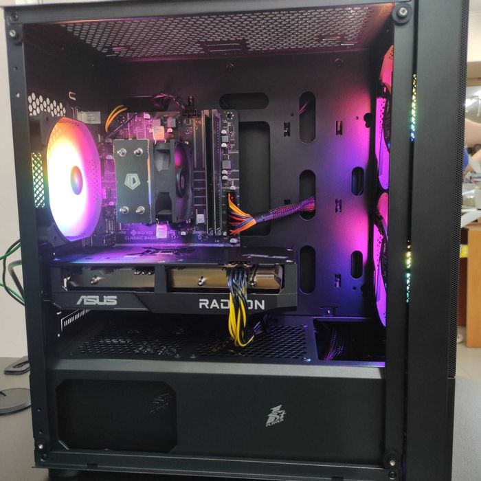 Компютер Новый Ryzen 5 4500, 16GB DDR4, Radeon RX 6600, SSD 512GB m2