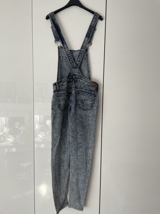 Jeansowe spodnie ogrodniczki XS/S 34/36 Haromony + USA