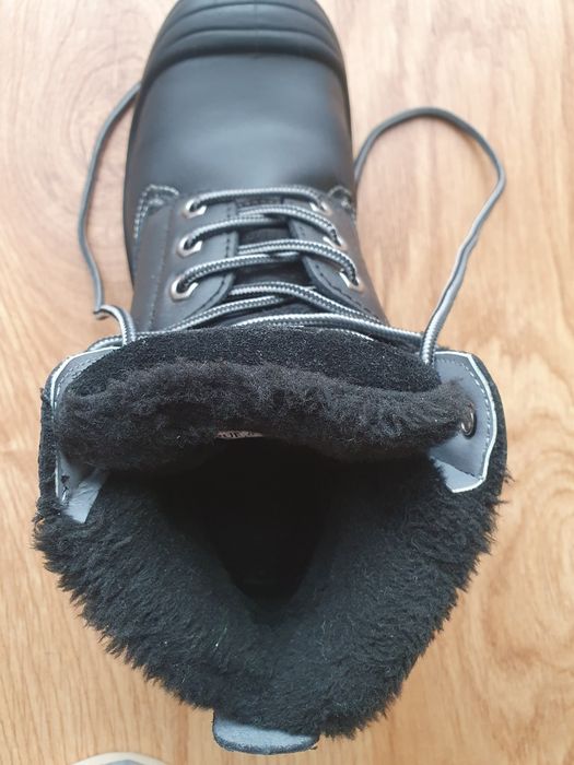 Buty trapery ocieplane z futerkiem obuwie ochronne