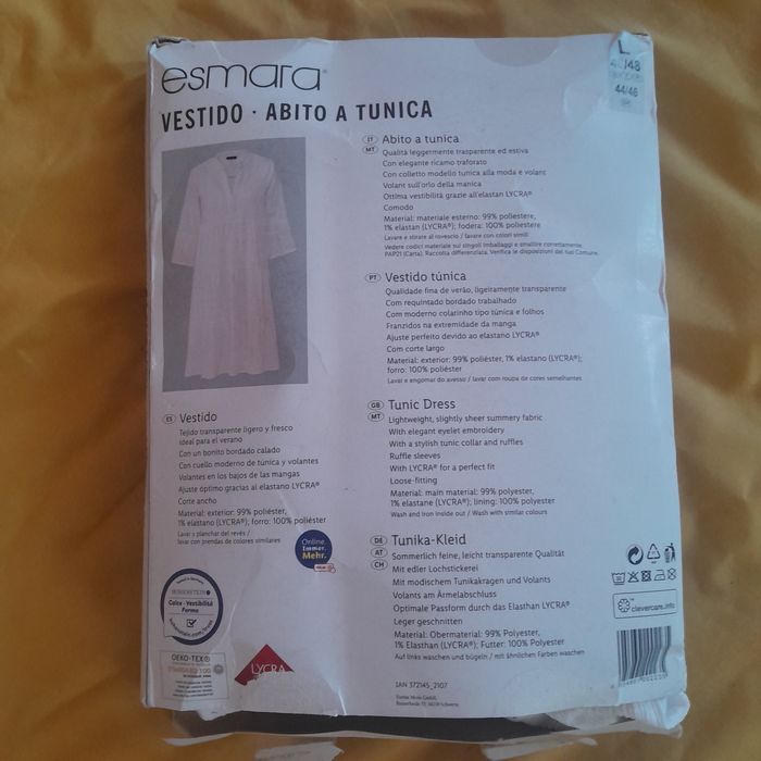 Красивое белое платье с прошвы 50-52 размер XL Esmara новое