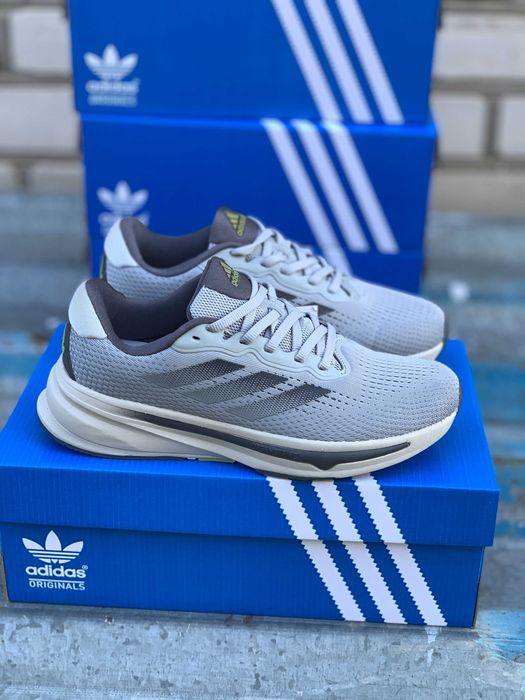 Літні кросівки Adidas Supernova Stride Grey (41-45) — ультралегкі Адідас Супернова, дихаючі, комфортні на кожен день,