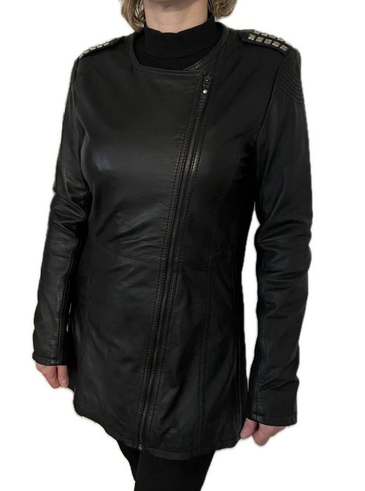 Вінтажна кожана куртка -плащ бренду GIPSY