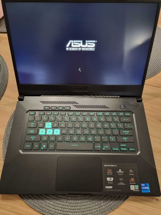ASUS TUF Dash Gaming F15 i7, 24GB RAM, RTX3060, SSD 512g (mod FX516PM)