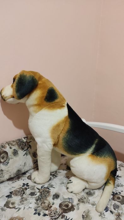 Собака велика м'яка іграшка