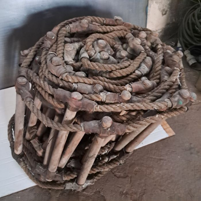 Drabina dachowa wystrój duża 10 mb aranżacja Loft Marine Vintage ozdoba