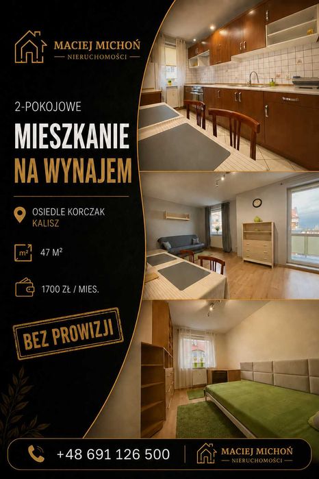 Komfortowe 2-pokojowe mieszkanie na Osiedlu Korczak - Kalisz