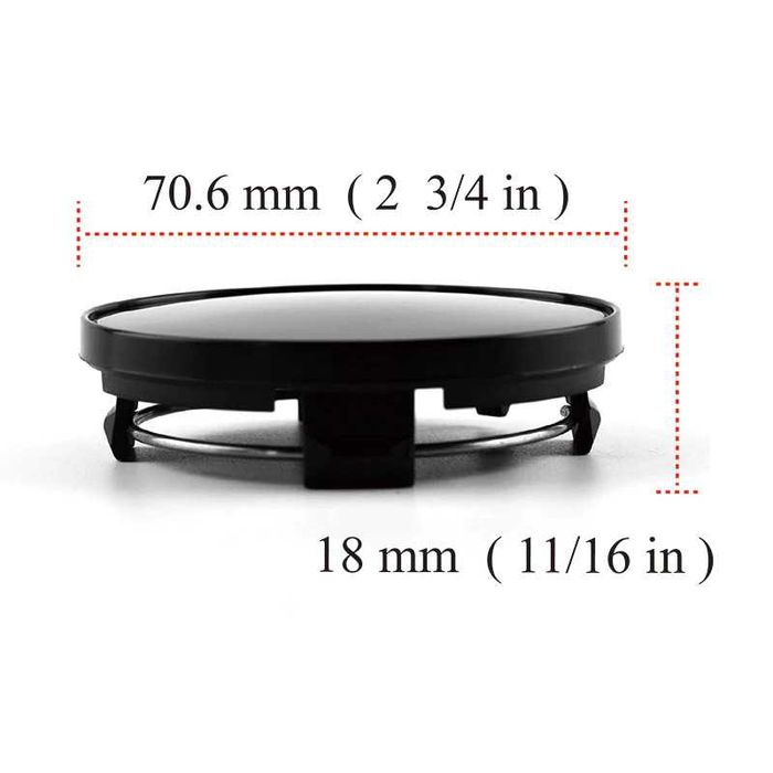 Centros/tampas de jante completos BBS com 56, 60, 65, 68 e 70mm