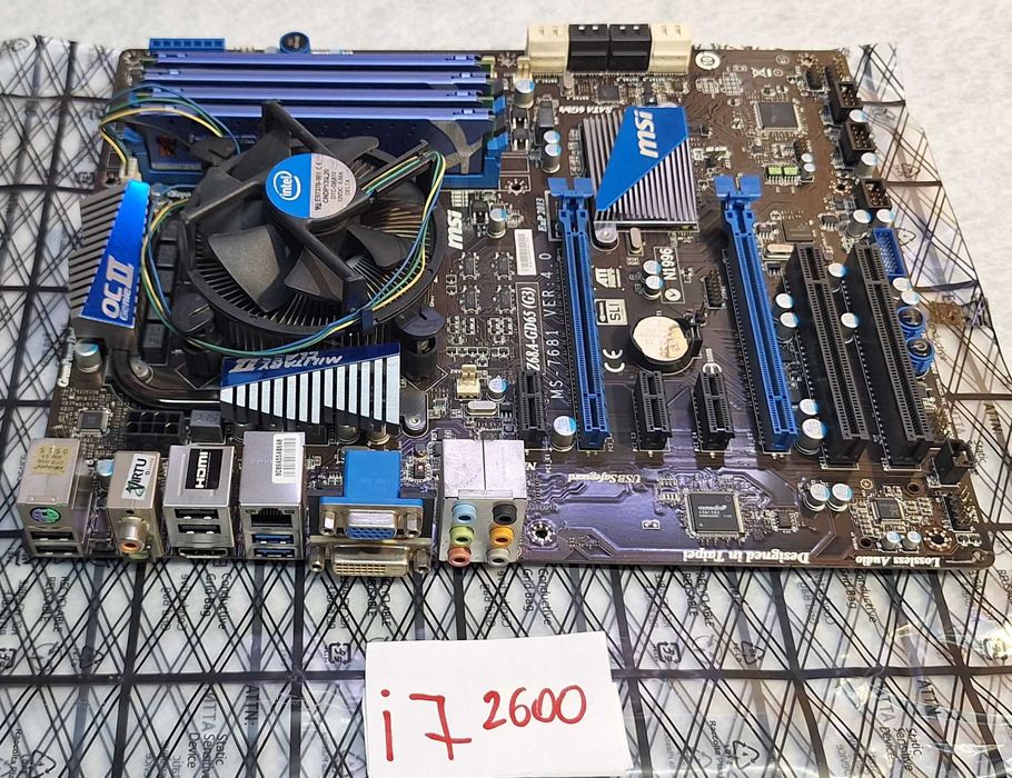 Zestaw - płyta główna Z68A, procesor I7, pamięć ddr3 12GB - używane testowane sprawne - TANIO
