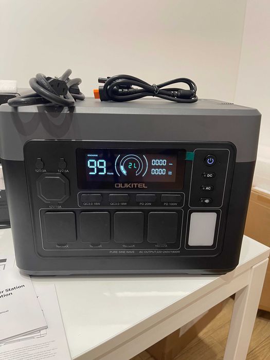 Портативна зарядна електростанція OUKITEL P1500 Plus 1800Вт (1536Wh)