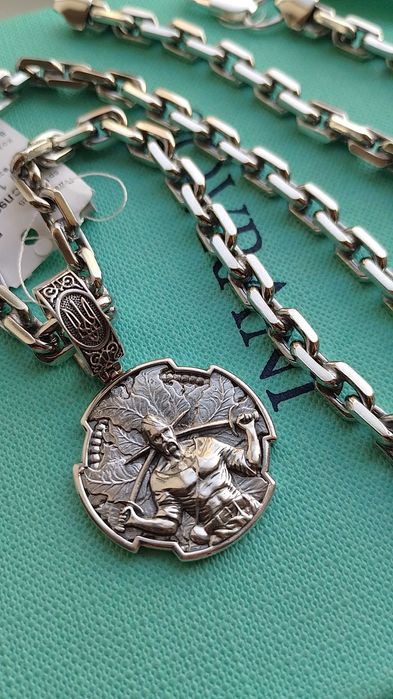 70 гр! Серебряная цепь якорное плетение 60 см срібний якірний ланцюг