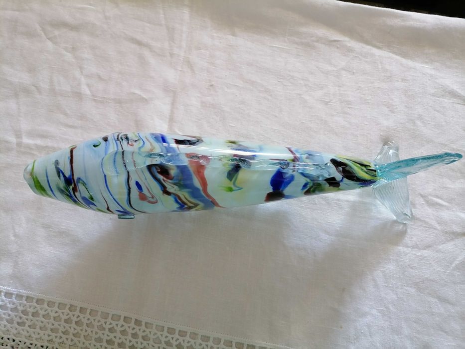 Peixe em cristal Murano da década de 50