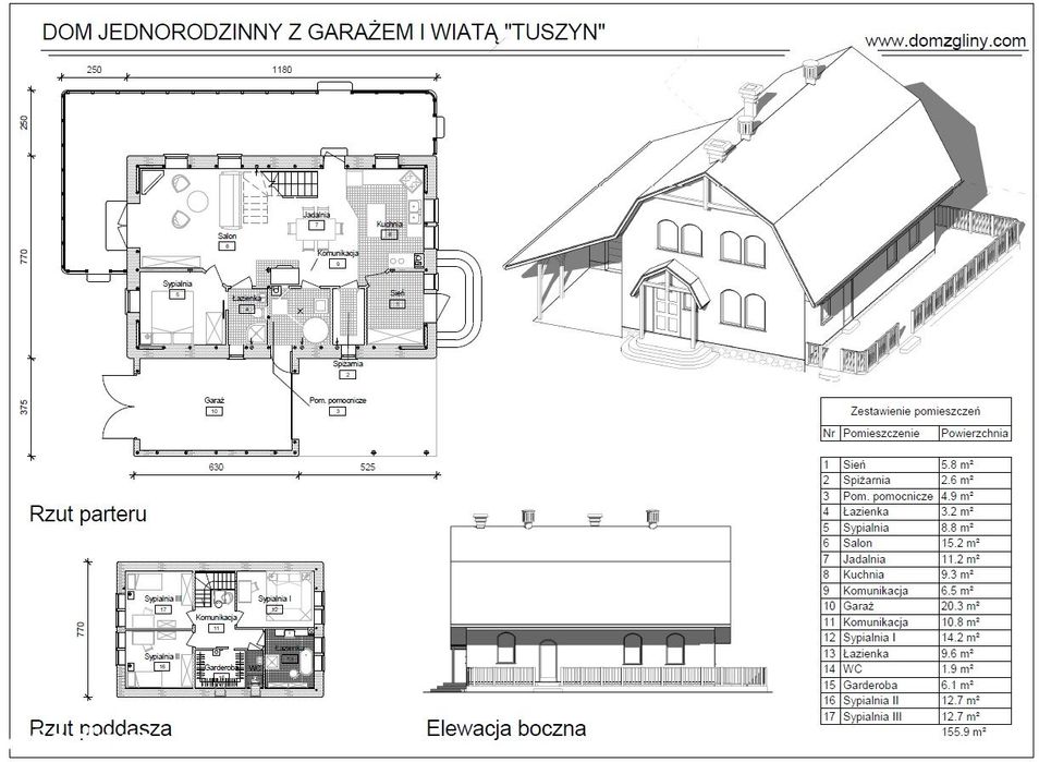 Dom ekologiczny, super oszczędny, z gliny lekkiej, przy lesie, 156 m²