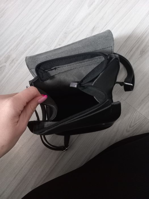 Plecak ekoskora czarny