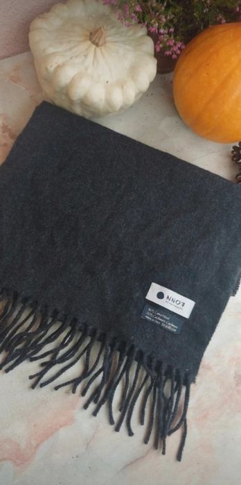 szalik wełniany 80% wełna wool 20% kaszmir NN07 made in italy