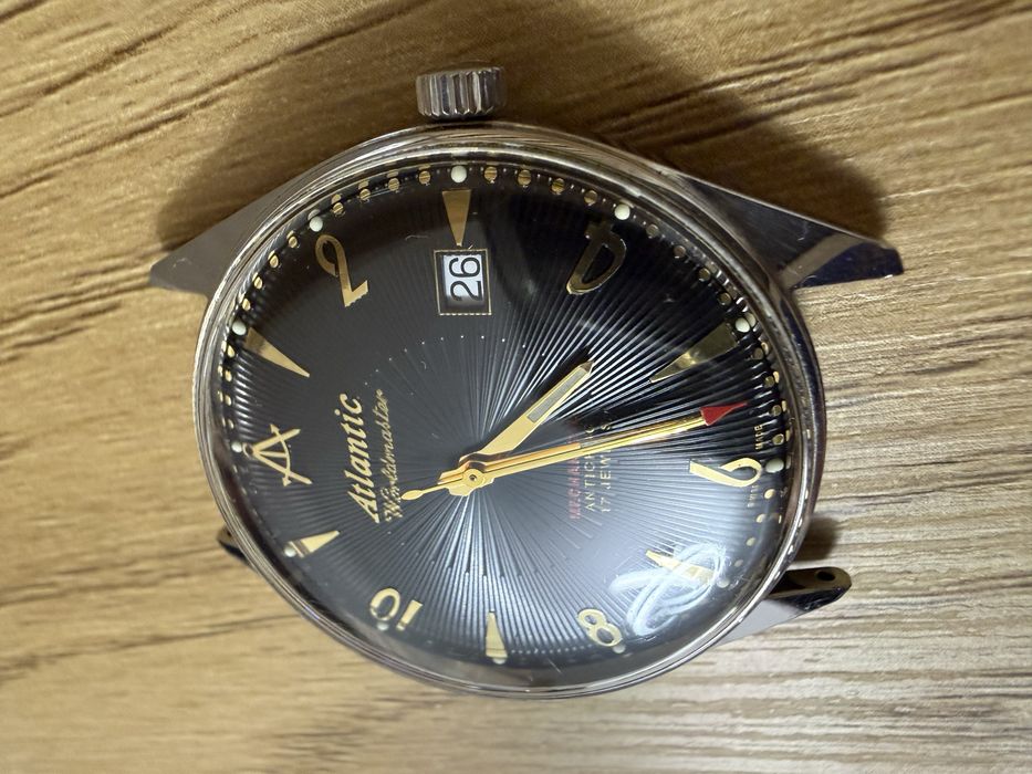 Zegarek atlantic worldmaster mechanical antichoc 17 jewels