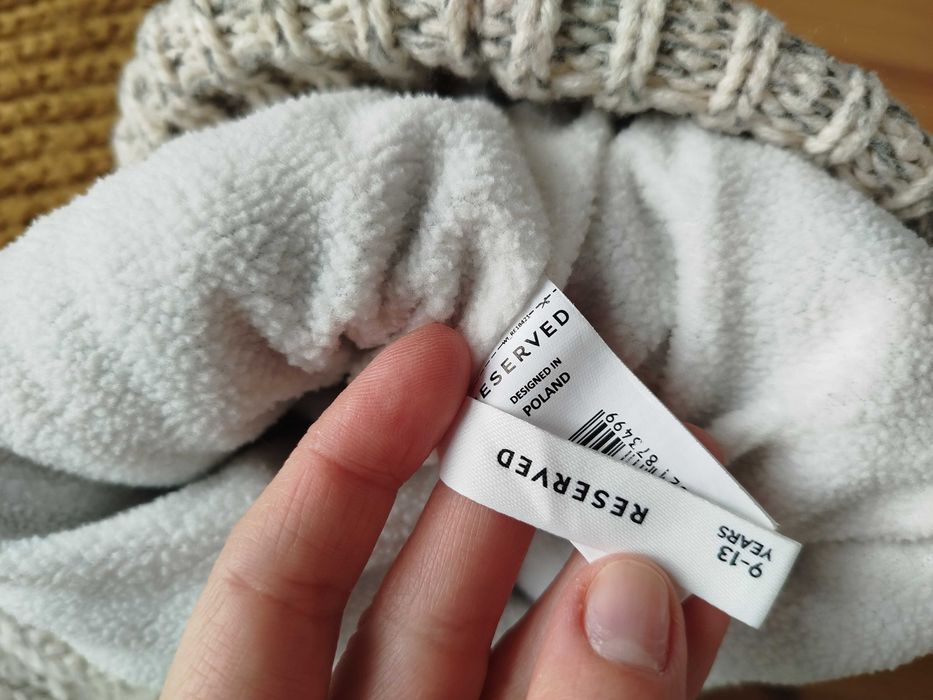 Chłopięcy zestaw zimowy czapka i szalik Reserved 9-13lat