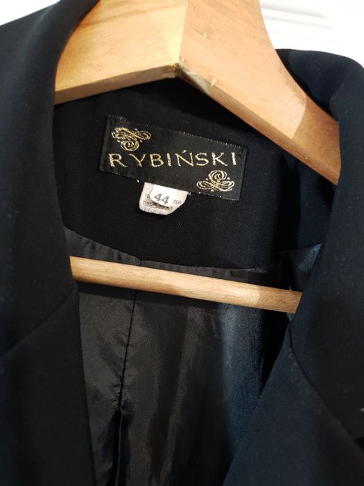Marynarka czarna Rybiński polska firma oversize 44 XXL
