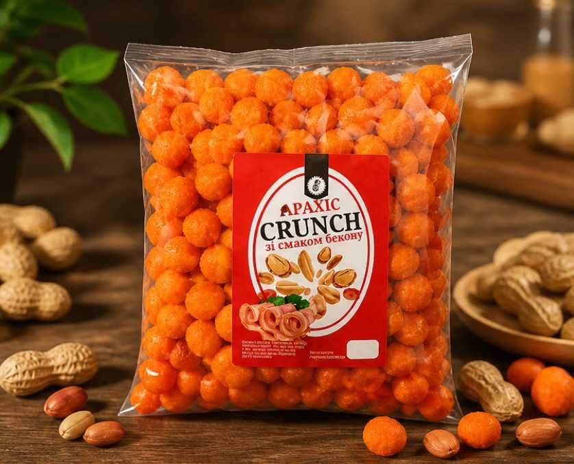 Арахис кранч со вкусом бекона / Арахіс кранч зі смаком бекону ОПТ