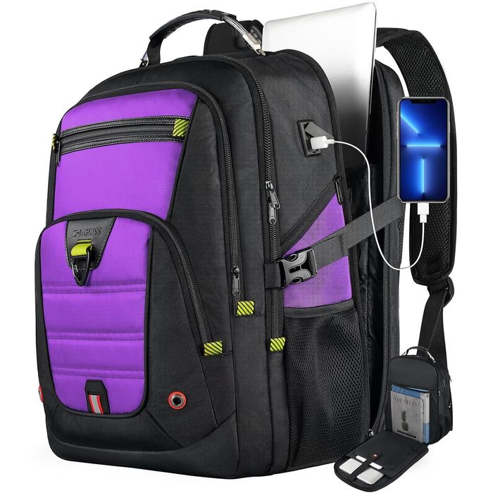 Bardzo duży 50l Plecak podróżny TSA na laptopa T15
